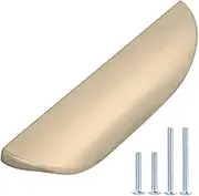 Amazon Basics Modern Finger Drawer Pull, 11.3cm Length (6.4cm Hole Center), Golden Champagne, 10-Pack