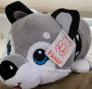 HUSKY PUP PLUSH 12” BUDDY PILLOW SOFT SUPER CUTE!!