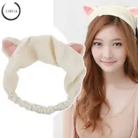 在飛比找蝦皮購物優惠-韓國時尚可愛貓耳朵頭巾髮帶髮飾
