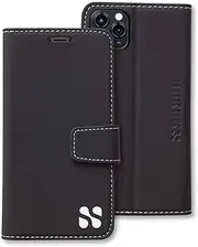 SafeSleeve EMF Protection Anti Radiation iPhone Case: iPhone 11 Pro RFID EMF Blocking Wallet Cell Phone Case (Black)