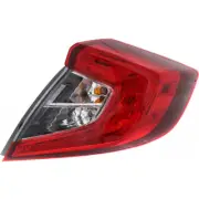 For Honda Civic Tail Light 2016 17 2018 Passenger Side w/ Bulbs CAPA HO2805110 (for: Honda Civic)