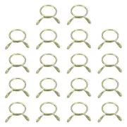 Fuel Line Hose Clips, 30Pcs 12mm Zinc Plated 65Mn Steel Tubing Spring Clamps