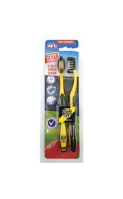 Richmond Tigers AFL Toothbrush 2 Pack