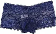 [Generic] 3 x Womens Plus Size Lace Shorts Boyleg Underwear Panties Undies Lingerie Navy 18