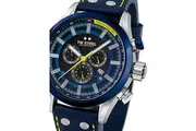 TW Steel Chronograph SVS208 Blue Leather Unisex Watch