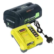 [Battery + Charger Combo] 40V & 36V Replacement Battery + Charger for Ryobi Cordless Power Tools