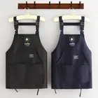 Canvas Chef Apron Anti-fouling Oil-proof Cooking Apron for Cooks and Servers