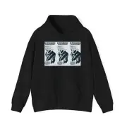 Halidol Retro Ad Art Graphic Print Art Crew Unisex Heavy Blend Hooded Sweatshirt