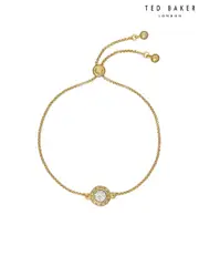 Ted Baker Gold Tone SOLETA: Solitaire Sparkle Crystal Adjustable Bracelet (659174) | $81