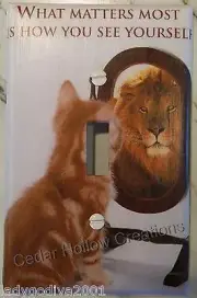 'New!' LARGER SIZE-What Matters Most Is How You See Yourself- Light Switch Cover