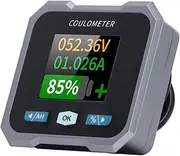 Marhynchus BL140F Battery Monitor 1.8in Screen Voltage Current Capacity, Power Voltmeter Display with Shunt 400A Waterproof, for RV Motorcycle