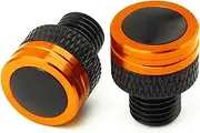 LBETYGSD Compatible with Yamaha YZFR3 YZF R3 YZF-R3 2015-2025 Motorcycle Accessories CNC M10*1.25 Aluminum Screws Bolts Mirror Hole Plugs Cap(Orange No Logo)