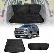 X-CAR Boot Liner Back Seat Protector for Ford Everest 2022-Onwards All Weather Heavy Duty Cargo Car Trunk Kick Mats