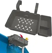 Pool Basket | Adjustable Pool Storage Basket,Portable Container with Double Hook Organizer for Beach Deck Porch Swimming Garden Outdoor
