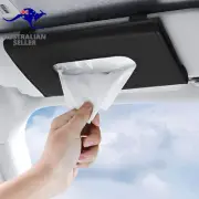 Car Tissue Holder, Hanging Paper Towel Clip, Faux Leather Car Tissue Box Holder,