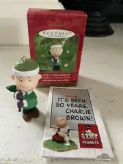 Hallmark Keepsake Charlie Brown Ornament A Snoopy Christmas- LINUS -50 Anniv.