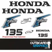 Honda BF 135hp 4 stroke outboard engine decals/sticker kit