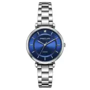 Kenneth Cole Ladies New York KC51114017 Diamond Accented Blue Dial SS Watch