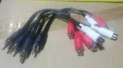4-Pack 9 inch RCA Male to 2 RCA Female Audio Speaker Adapter Y Splitter Cable 9"