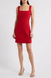 KOBI HALPERIN Rue Tweed Sheath Minidress in Scarlet at Nordstrom, Size 4