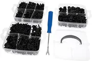 GANAZONO 626Pcs Vehicle Bumper Repair Kit with Screwdriver Durable Retainer Clips for Cars Sturdy and Wear Resistant Fasteners Easy to Store for Replacing Worn Out Parts