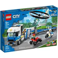 在飛比找蝦皮購物優惠-LEGO 60244 警察直升機運輸車 城市 <樂高林老師>