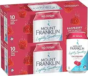 Mount Franklin Lightly Sparkling Water Raspberry Multipack Cans 20 x 375 mL