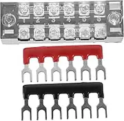 5 Set Terminal Block 600v 5a 6 Position with Insulation Cover Block Terminal Strip