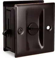 Privacy Sliding Door Lock with Pull Oil Rubbed Brass- Replace Old or Damaged Poc