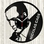 Nicolas Cage Vinyl Record Wall Clock Decor Handmade 4746