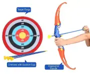 Archery Bow and Arrow Toy Set with Target Board for kids