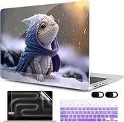 MEEgoodo Case for M4 MacBook Pro 14 inch Case 2024 2023 2021 A3112/A3401/A3185/A2918/A2992/A2779/A2442 M3 M2 M1 Pro/Max, Laptop Hard Shell Cases Compatible with MacBook Pro 14", Cute Dragon Cub