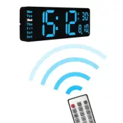 13" Digital Alarm Clock LED Temperature Electronic Remote Control Table Clocks