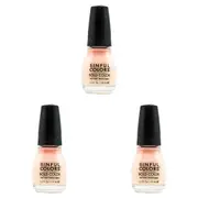 3x Sinful Colors 15ml Bold Color Quick Drying Pink Nail Polish Easy Going 300