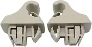 fhtpr 2Pcs Sun Visor Clip Hook, Fit For Mitsubishi,Montero MK3 Pajero 2000-2006 MR779704 MR779705 Sunvisor Hanger Hook Car Visor Retaining Clip(Beige)