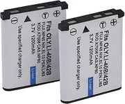 2 Packs 3.7v 1200mah Replacement Battery for NP-45 Li-42B EN-EL10 CNP-80 K7006 Dli63