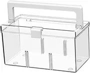 Ｂｅｓｇａ Makeup Box Medicine Storage Box Organizer Bin Dustproof First Aid Carrying Case Jewelry Organizer for Home, Organizing Sewing