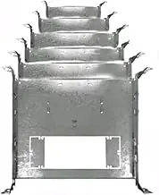 LABORATE LIGHTING Construction Square Mounting Plate 2 Sizes -7.5, 10 for New Construction and Recessed Lighting Installations. (Pack of 6)