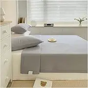 Quilt Set Twin-78x90 Full/Queen 3-Piece Cotton Bedspread Set Coverlet Set Lightweight Quilt Set Straight Stripes Pattern Bedding Set, 1 Quilt+2 Pillow Shams (Color : Graey, Size : 230x245cm-90x96 i