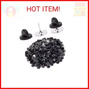 400pcs PVC Rubber Pin Backs Butterfly Clutch Pins for Uniform Badges Lapel Pin