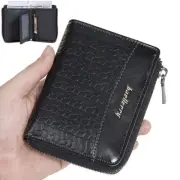 Small Zipper Minimalist Front Wallet Pocket Wallet Credit Bifold Card Holder US