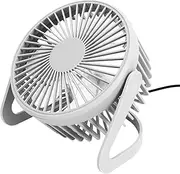 Mini Table Fan, Brushless Motor Copper Core Shaft Tight Appearance USB Desk Fan Silent Pressure Resistance Strong Wind Power for Indoor for Office