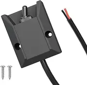 RVMARINEPAT Wired Toggle Switch 12V Waterproof Heavy Duty Switch DC 12V 30A SPST ON/Off 2 Pin Latching Rocker Wiring Switch 2 Feet with Weatherproof Cap Cover for Auto Marine Boat RV