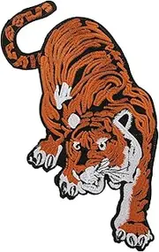 Hohopeti Sewing Tiger Animal Applique Patch Easy to Use Embroidered Accessory for Fashionable Clothing DIY Crafts for All Occasions Chic Design