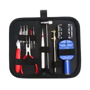 16Pcs Watch Repair Tool Kit Watchmaker Back Case Opener Link Spring Bar Remover