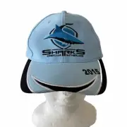 2015 CRONULLA SHARKS NRL Members Adult Cap Hat Light Blue O/S Adjustable NEW