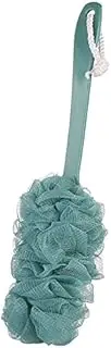 Back Scrubber for Shower, Long Handle Bath Shower Brush, Soft Mesh Back Cleaner Washer, Body Bath Brush for Women and Men, Bathroom Shower Accessories (Green, One Size)