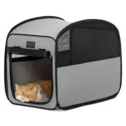 Collapsible Dog Crate，Travel Crate for Cat/Puppy，Pop Up Small Pet Cage for In...