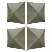 Clam Quick Set Screen Hub Green Tent Wind & Sun Panels, Accessory Only (4 Pack)