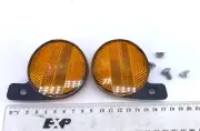 Old School NOS Bmx Bicycle Bike Wheel Reflectors Tung Feng TF-208 Orange